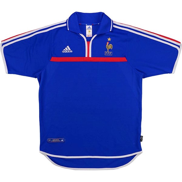 Maillot Football France Domicile Retro 2000 Bleu